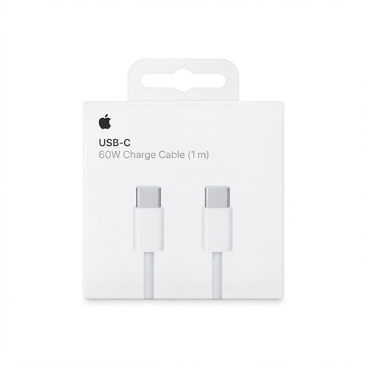 USB-C 60W Charge Cable (1M) White